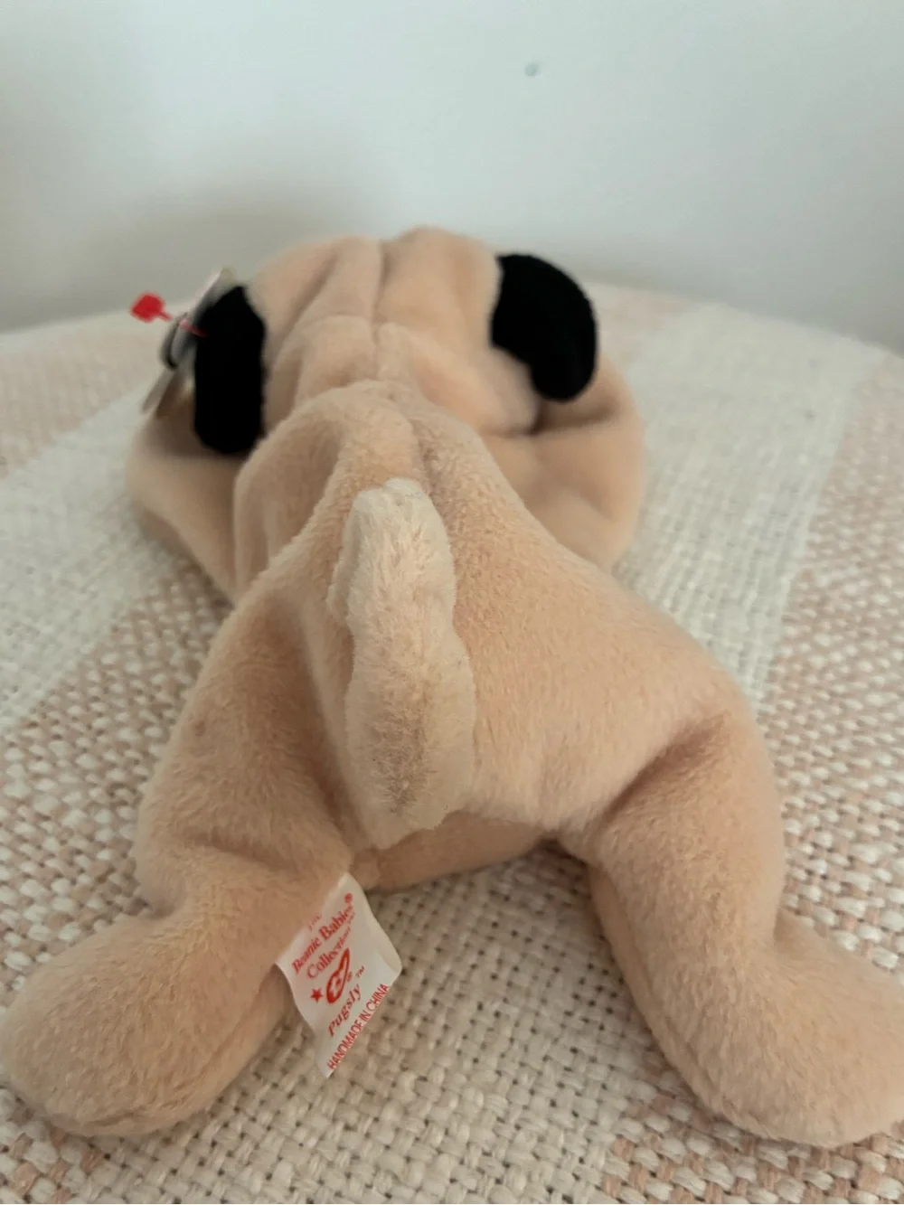 Ty Beanie Babies - “Pugsly” the Pug - 90s vintage collectible with tags